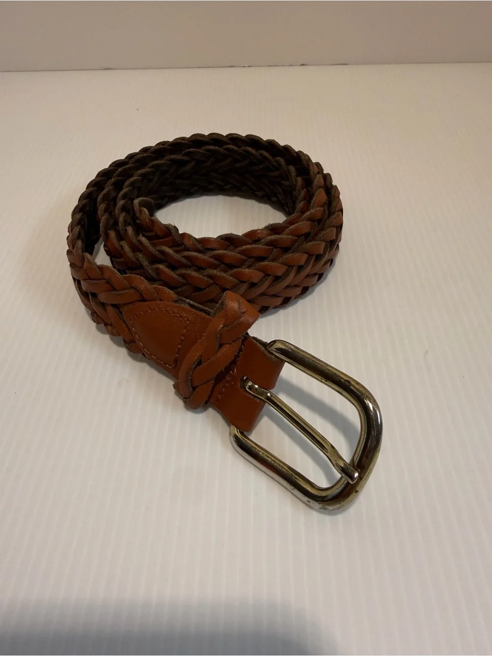 Vintage Capezio Argentina Brown Braided Leather Belt 90’s